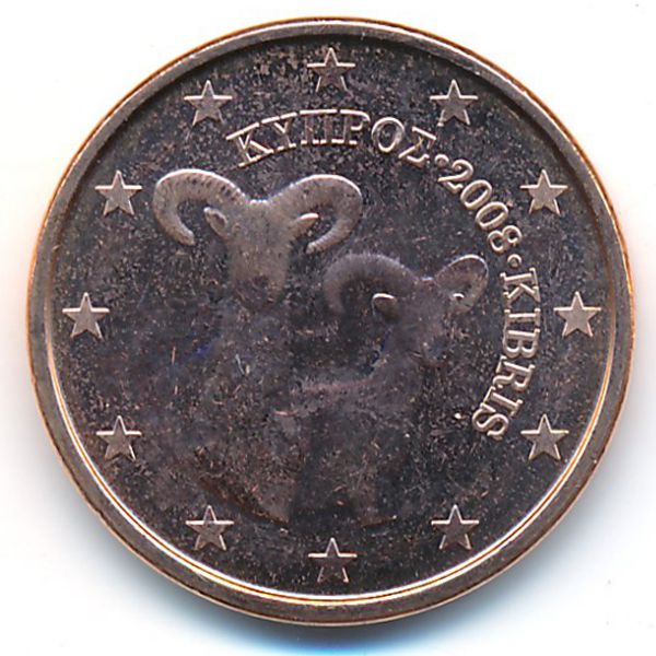 Кипр, 5 евроцентов (2008 г.)