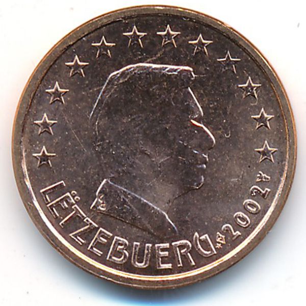 Люксембург, 2 евроцента (2002 г.)