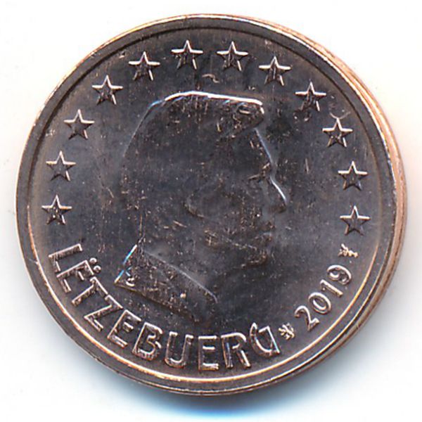 Люксембург, 2 евроцента (2019 г.)