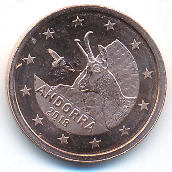 Андорра, 2 евроцента (2018 г.)
