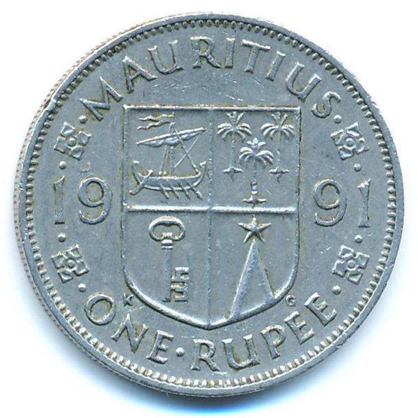 Маврикий, 1 рупия (1991 г.)