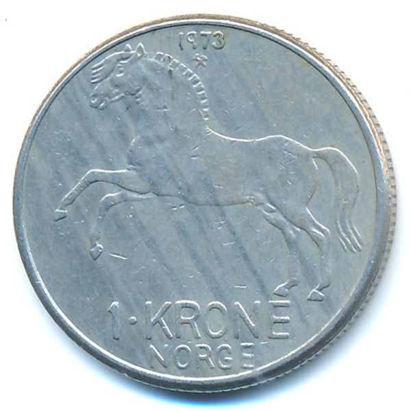 Норвегия, 1 крона (1973 г.)