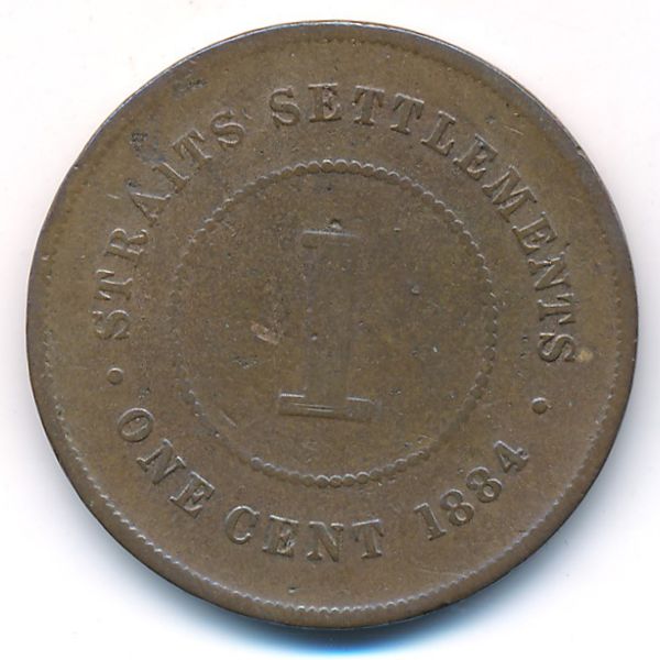 Стрейтс-Сетлментс, 1 цент (1884 г.)