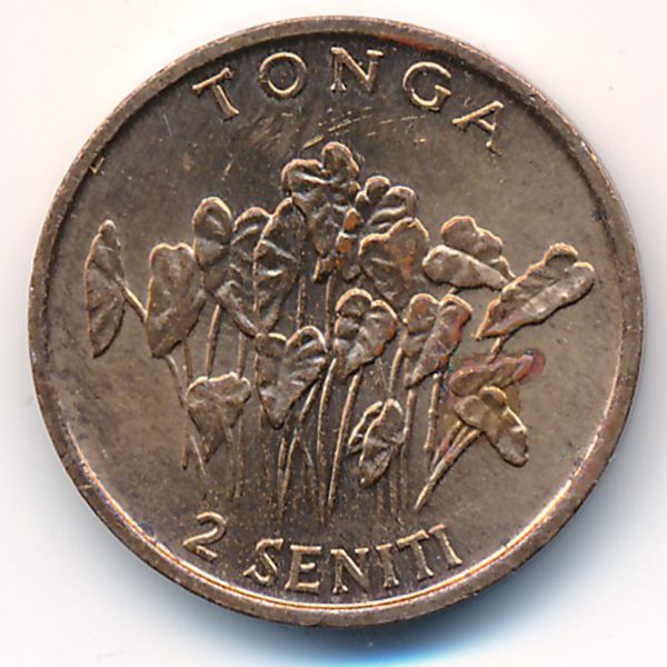 Тонга, 2 сенити (1990 г.)