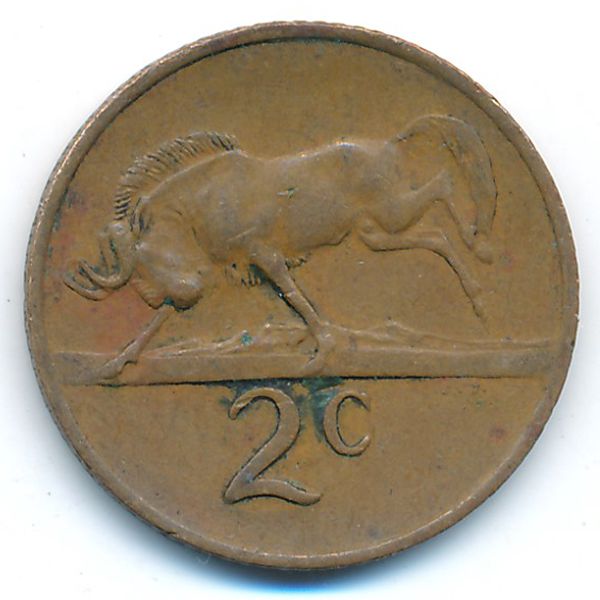 ЮАР, 2 цента (1970 г.)