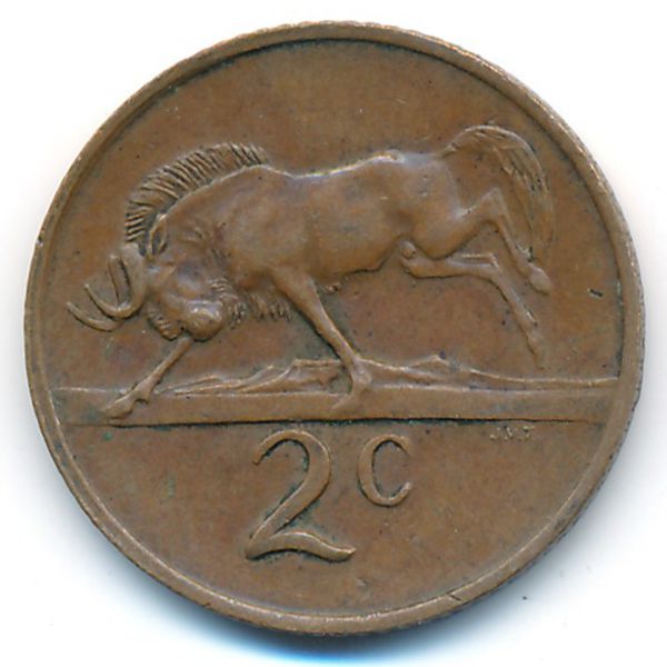 ЮАР, 2 цента (1971 г.)