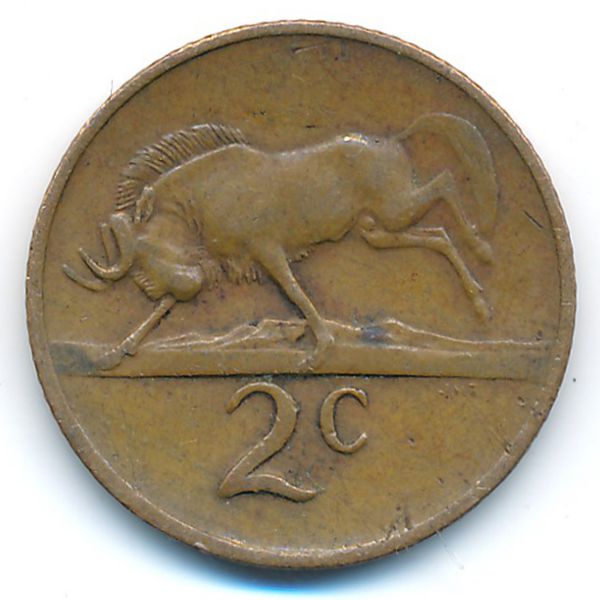 ЮАР, 2 цента (1973 г.)