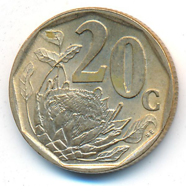 ЮАР, 20 центов (1997 г.)
