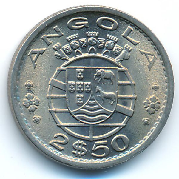 Ангола, 2,5 эскудо (1974 г.)