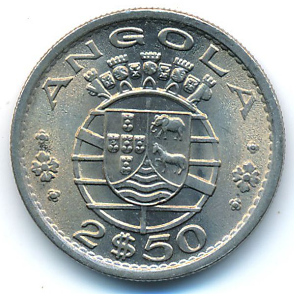 Ангола, 2,5 эскудо (1974 г.)