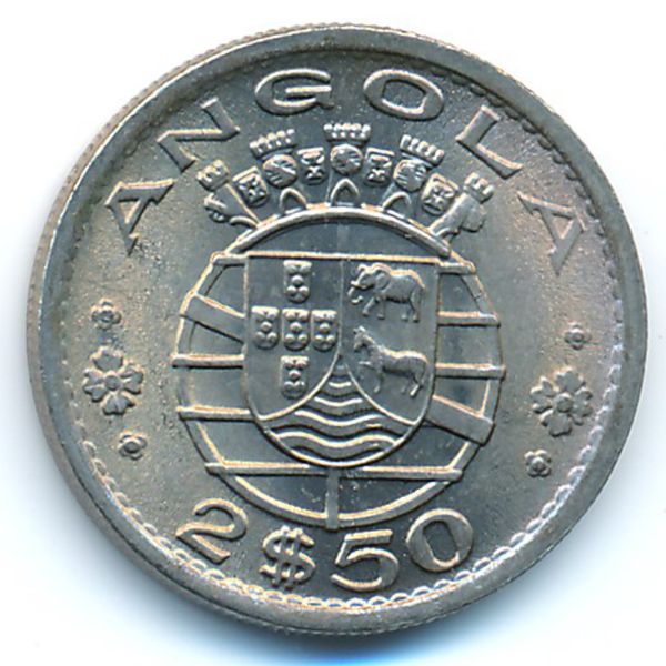 Ангола, 2,5 эскудо (1974 г.)