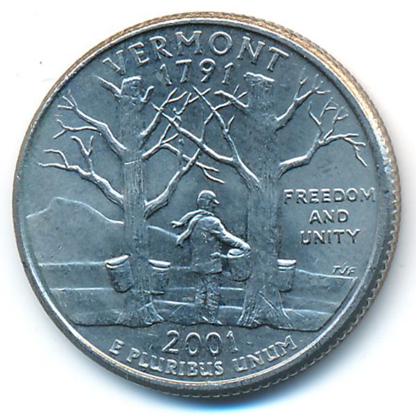 США, 1/4 доллара (2001 г.)