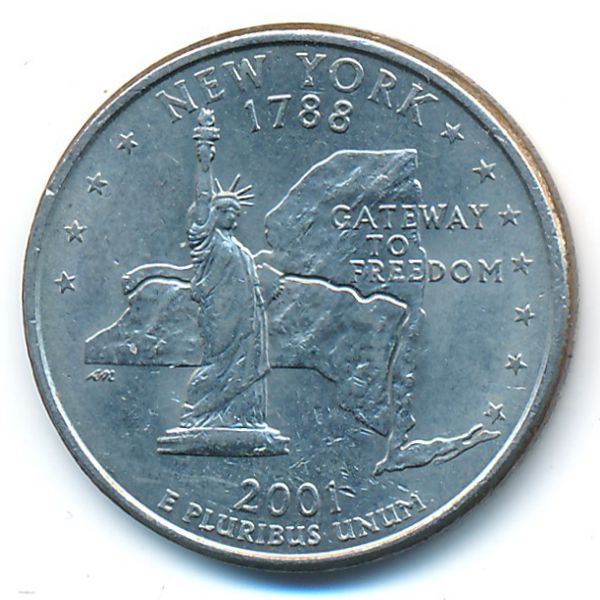 США, 1/4 доллара (2001 г.)