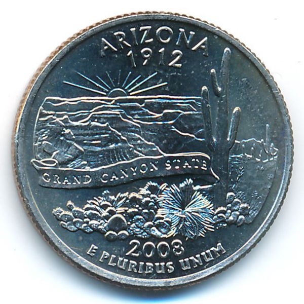 США, 1/4 доллара (2008 г.)