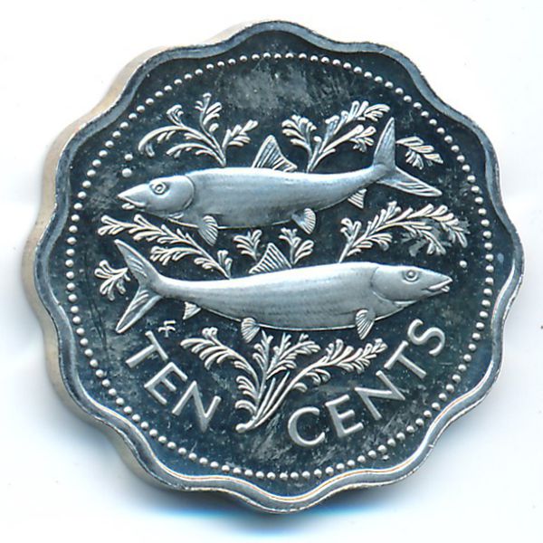 Багамские острова, 10 центов (1974 г.)