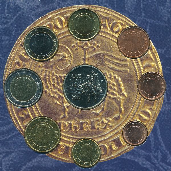 Бельгия, Набор монет (2002 г.)