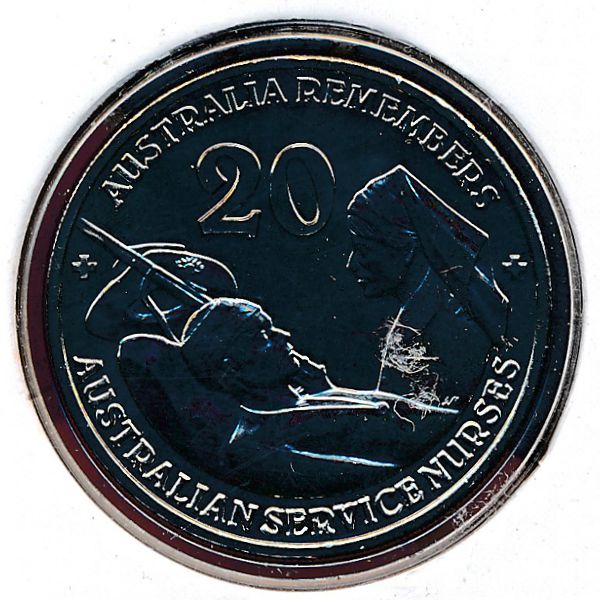 Австралия, 20 центов (2009 г.)