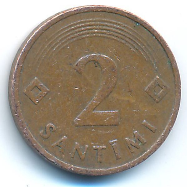 Латвия, 2 сантима (1992 г.)