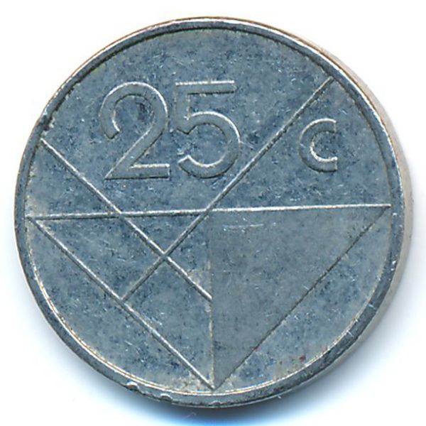 Аруба, 25 центов (1986 г.)