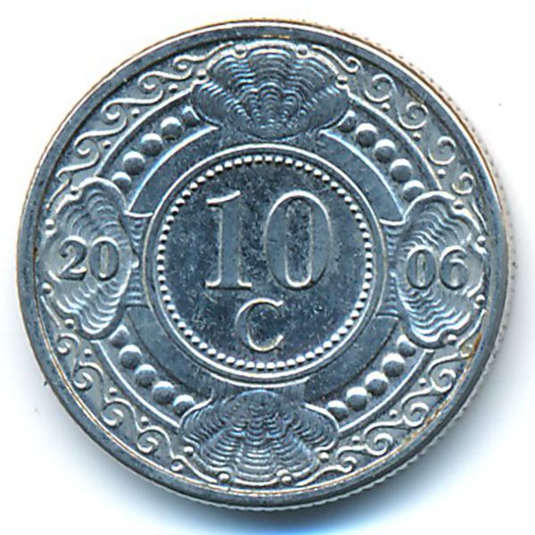 Антильские острова, 10 центов (2006 г.)