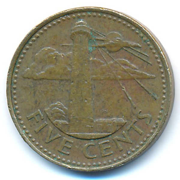 Барбадос, 5 центов (1991 г.)
