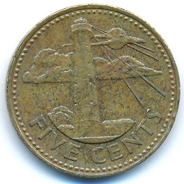 Барбадос, 5 центов (1996 г.)