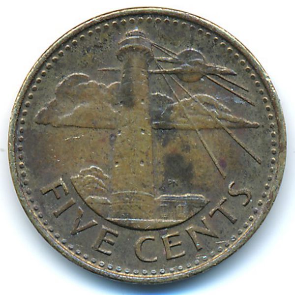 Барбадос, 5 центов (2008 г.)