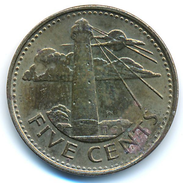 Барбадос, 5 центов (2011 г.)
