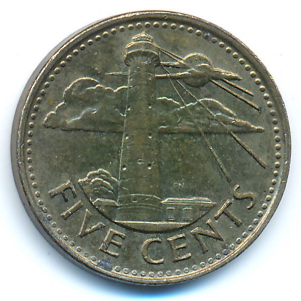 Барбадос, 5 центов (2012 г.)