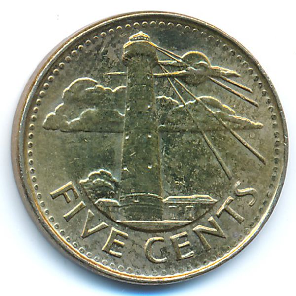 Барбадос, 5 центов (2017 г.)