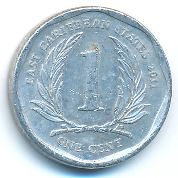 Восточные Карибы, 1 цент (2011 г.)