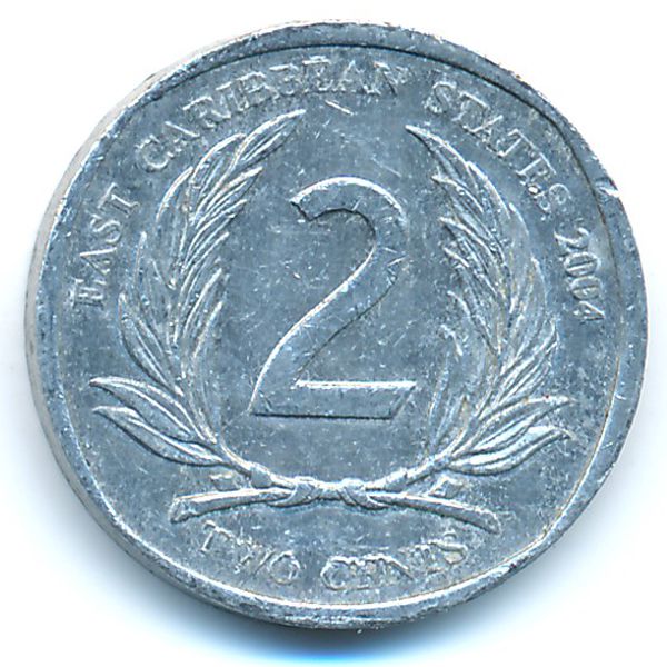 Восточные Карибы, 2 цента (2004 г.)