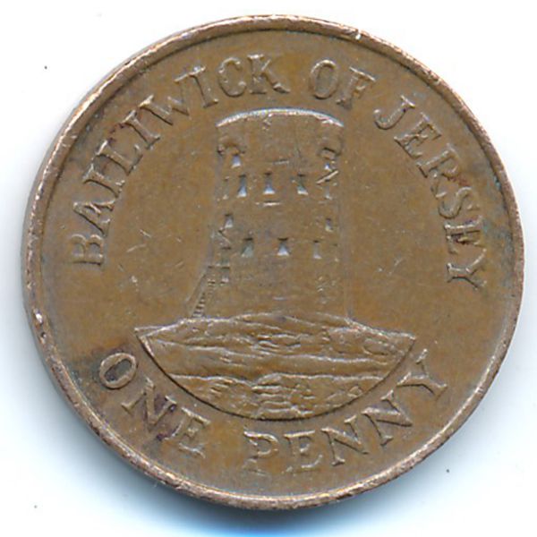 Джерси, 1 пенни (1985 г.)