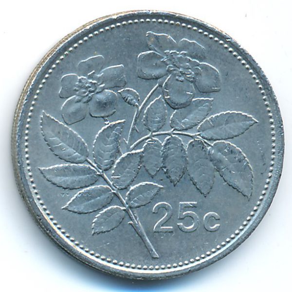 Мальта, 25 центов (1991 г.)