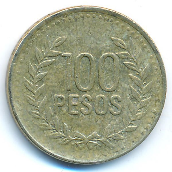 Колумбия, 100 песо (2011 г.)