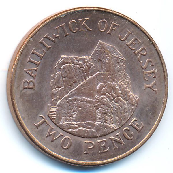 Джерси, 2 пенса (2008 г.)