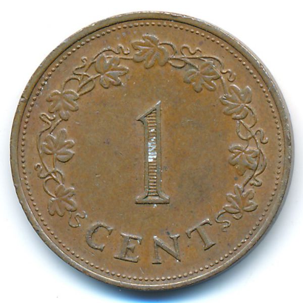 Мальта, 1 цент (1977 г.)