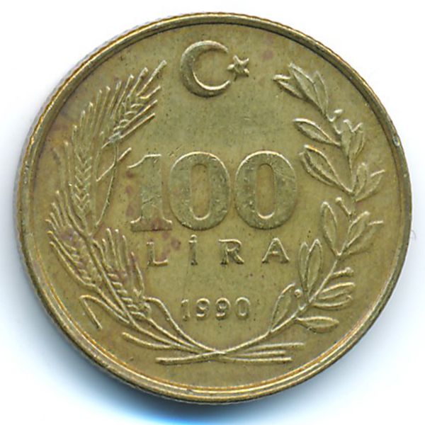 Турция, 100 лир (1990 г.)