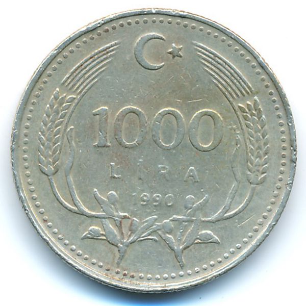Турция, 1000 лир (1990 г.)