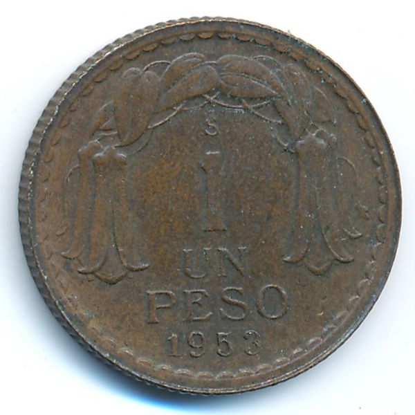 Чили, 1 песо (1953 г.)
