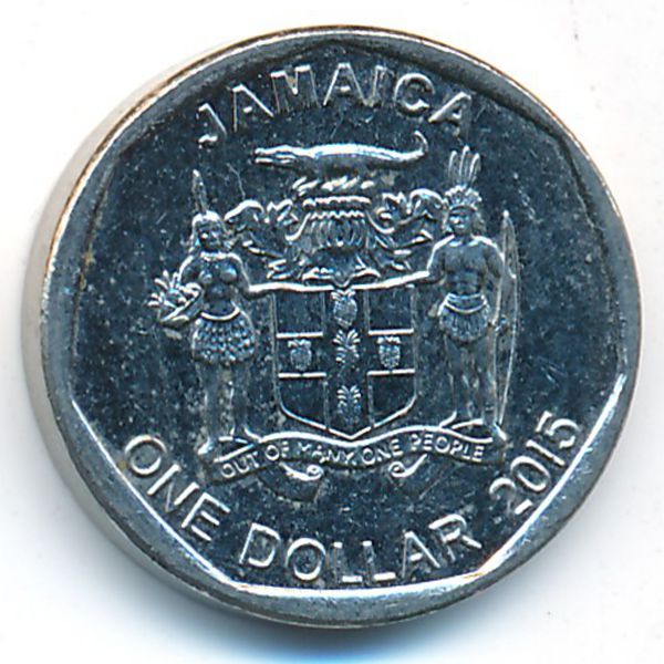 Ямайка, 1 доллар (2015 г.)