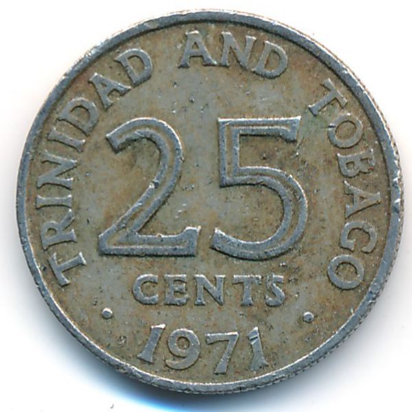 Тринидад и Тобаго, 25 центов (1971 г.)