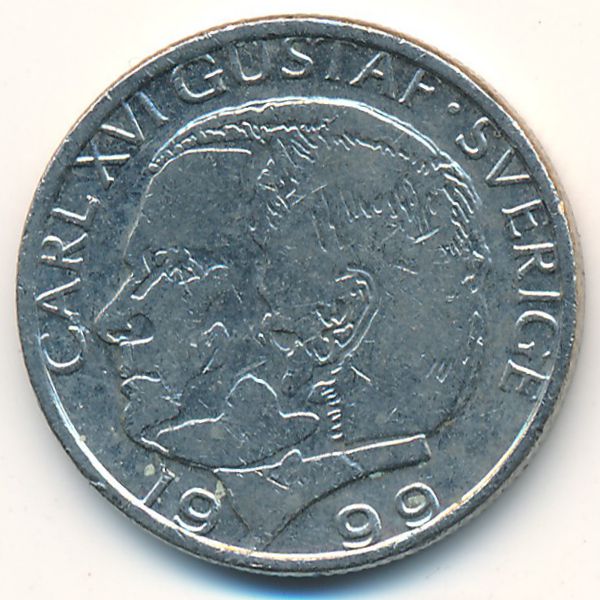 Швеция, 1 крона (1999 г.)