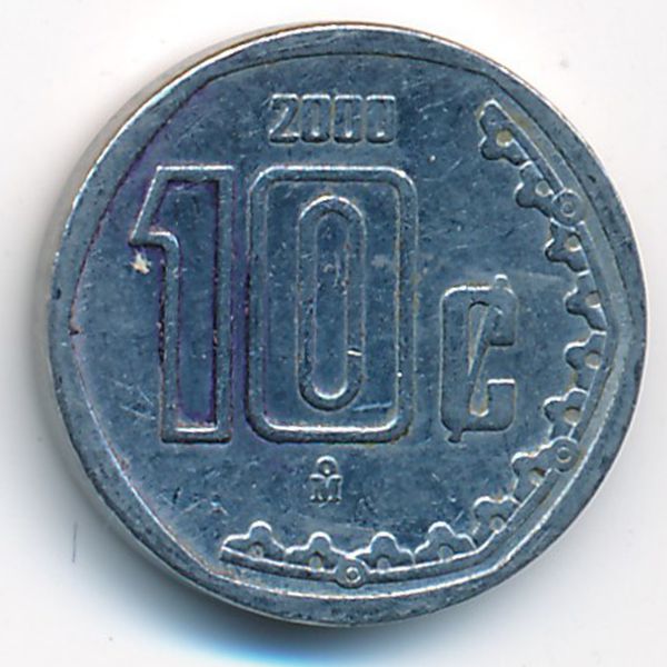 Мексика, 10 сентаво (2000 г.)