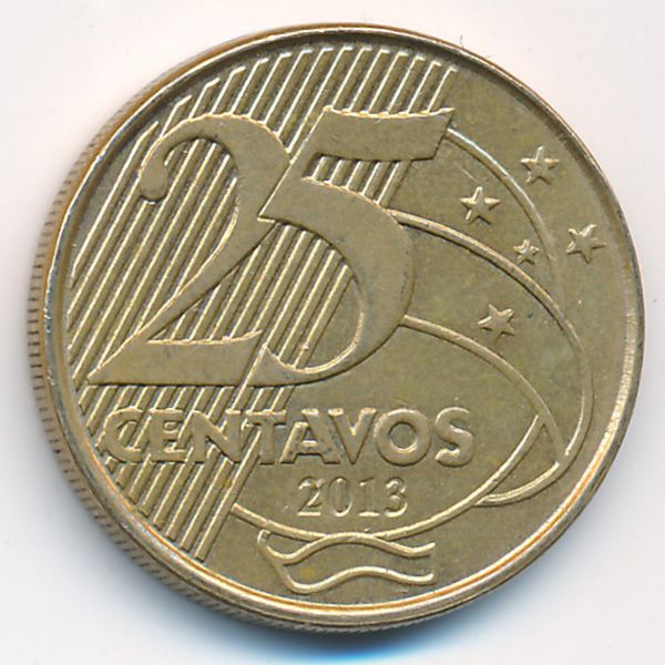 Бразилия, 25 сентаво (2013 г.)