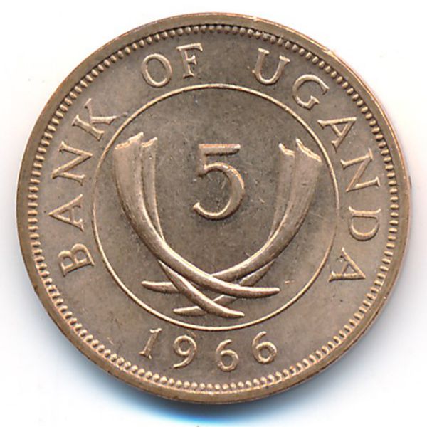 Уганда, 5 центов (1966 г.)