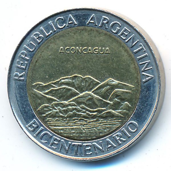 Аргентина, 1 песо (2010 г.)
