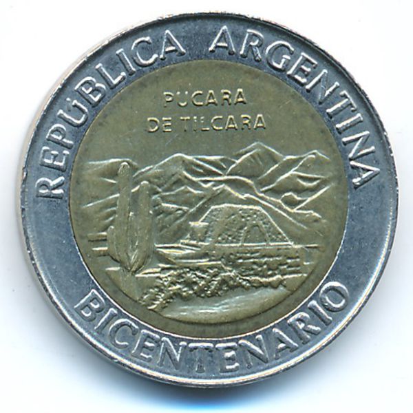 Аргентина, 1 песо (2010 г.)