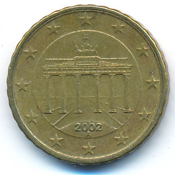 Германия, 10 евроцентов (2002 г.)