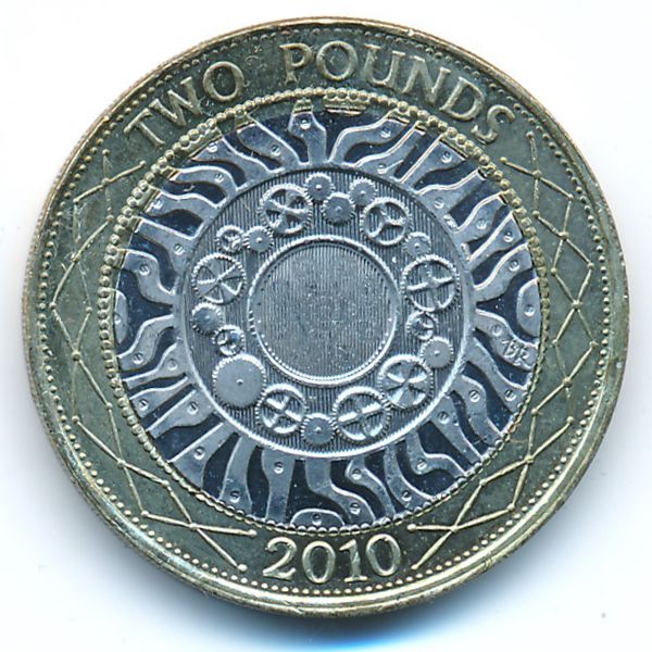 Великобритания, 2 фунта (2010 г.)